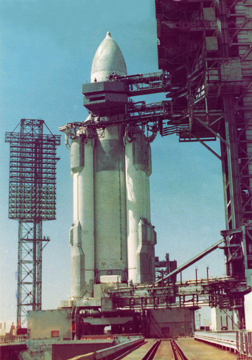 Универсальный комплекс Стенд-Старт. Подготовка запуска РН Энергия, 1987 г.