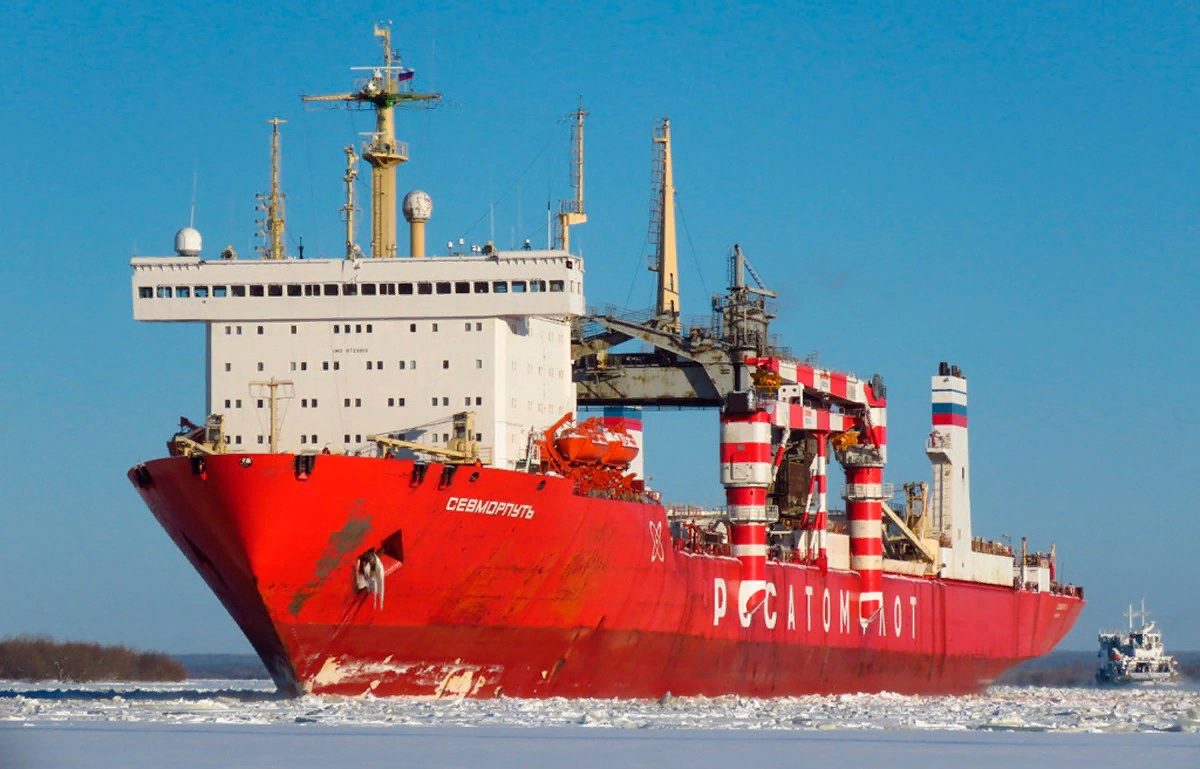 Фото: Росморречфлот. Атомный контейнеровоз «Севморпуть» 