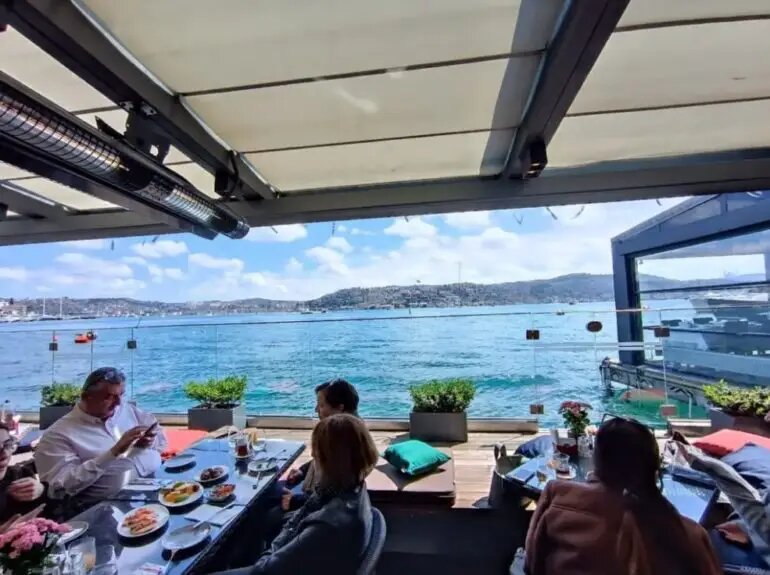 Турецкий завтрак с видом на Босфор в Divan Brasserie Turk.Expert  📷
