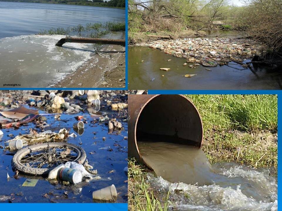 Факторы загрязнения водоема