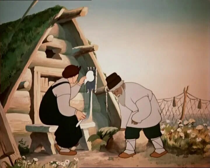 Она выполняла женские функции: пряла пряжу и пилила мужа  - не помогло. 