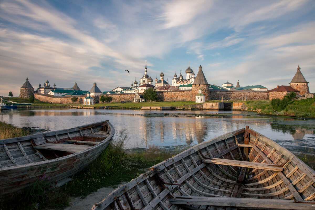 Белое море,Соловецкий монастырь,Архангельск