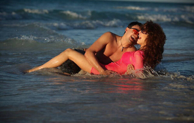 Cчастливая пара на отдыхе