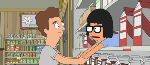 Второй мой любимый персонаж из Bob's Burgers, Тина, и её новый романтический интерес, на этот раз не из папье-маше. Все мы немного Тина.