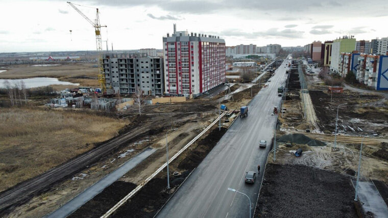    Строительство дорог по улицам Витебского и Фарафонова будет закончено в 2024 году