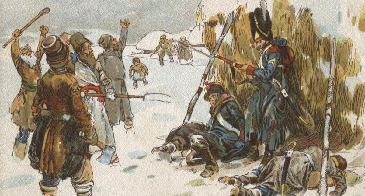 В народе партизанская. Партизанское движение 1812 года. Крестьянские партизанские отряды 1812.
