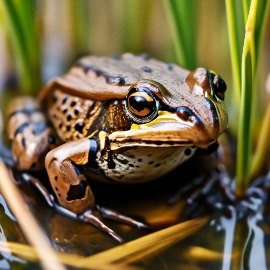Лягушка обыкновенная. Нейросеть Шедеврум.