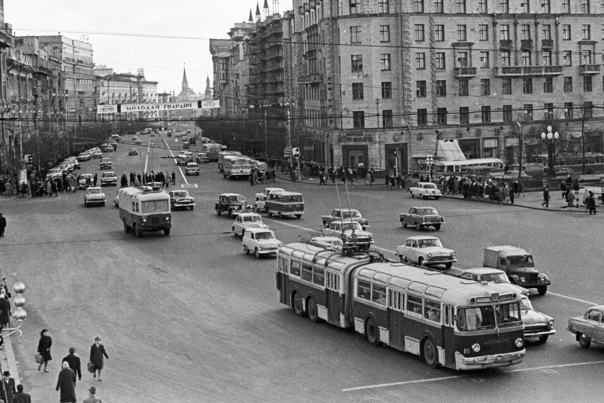 Пушкинская площадь в Москве, 1964 год / Фото: Фред Гринберг/РИА Новости