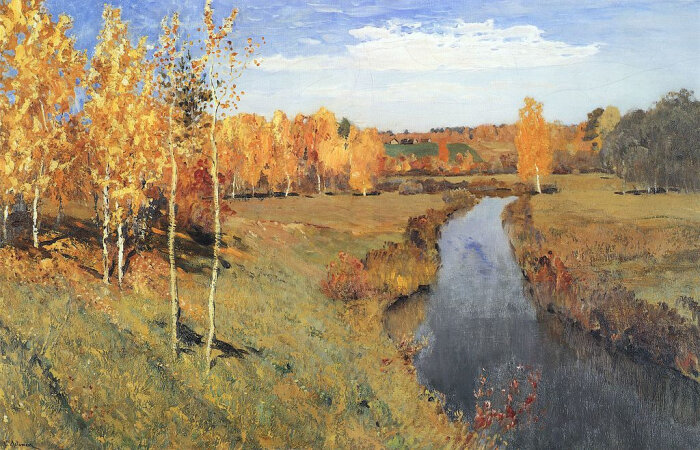 Художник Исаак Левитан – Золотая осень