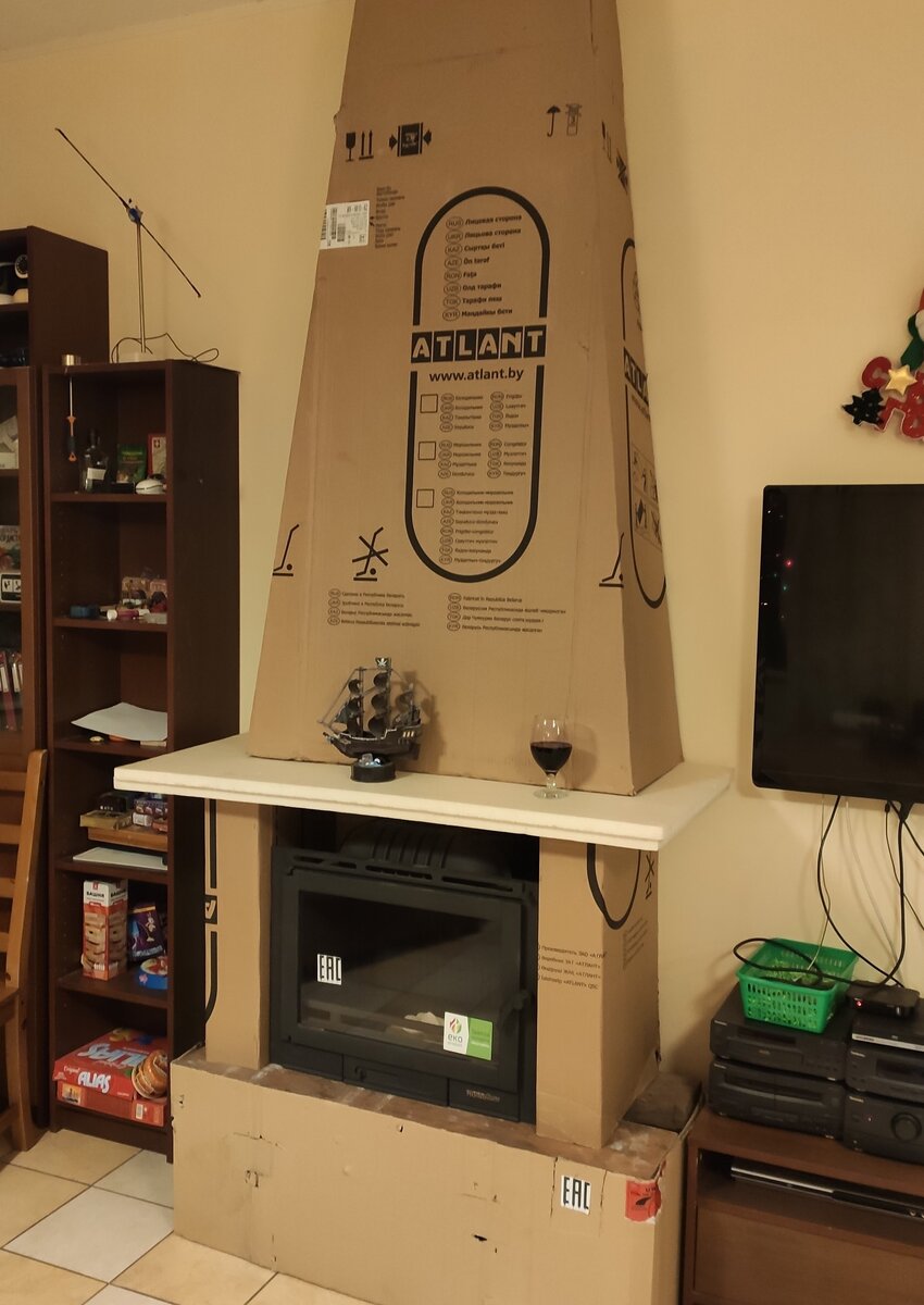 Макет камина