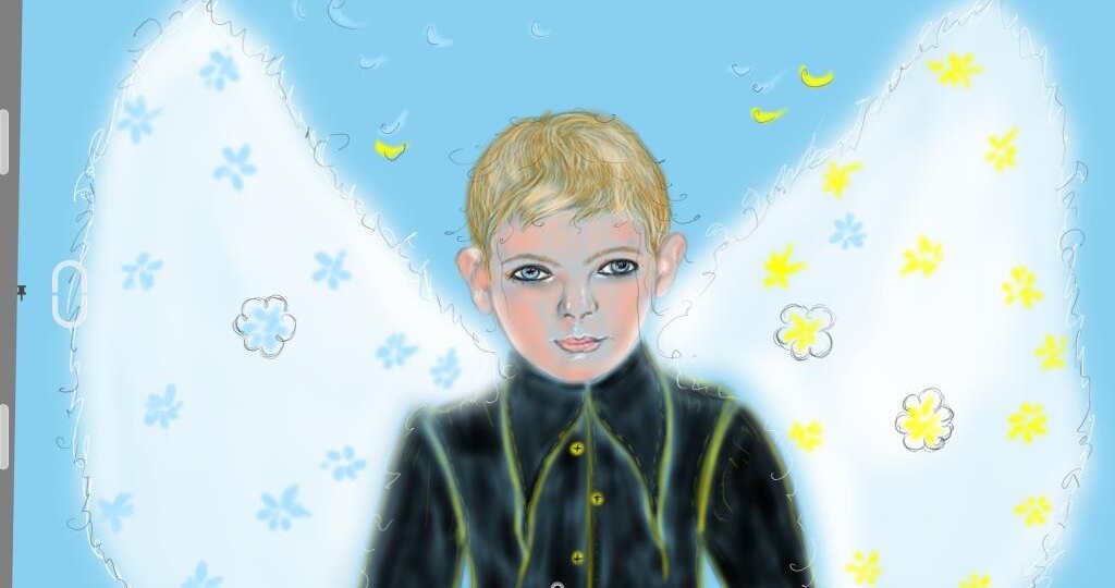 Сон в полдень: сухая земля в цветочных горшках и мальчик