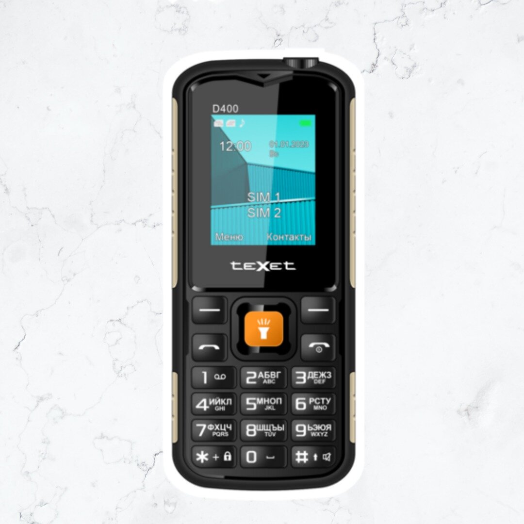 Texet выпустил новый кнопочный телефон TM-D400 с классом защиты IP54 ...