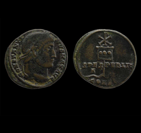 Монета Константина I . 327 г. Бронза
Британский музей, Лондон