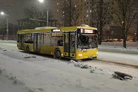 Фото автобуса окрашенный, под всемирный праздник Новый год 