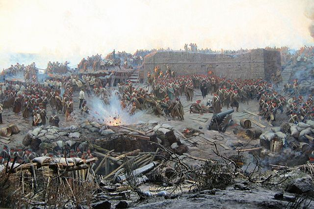 Фрагмент панорамы «Оборона Севастополя 1854–1855 гг.»