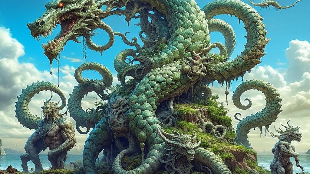 Гидра. Вы можете заказать гороскоп, личный расклад или подбор камня по электронной почте — allphecca@gmail.com — Услуга платная. Фото rudalle.ru