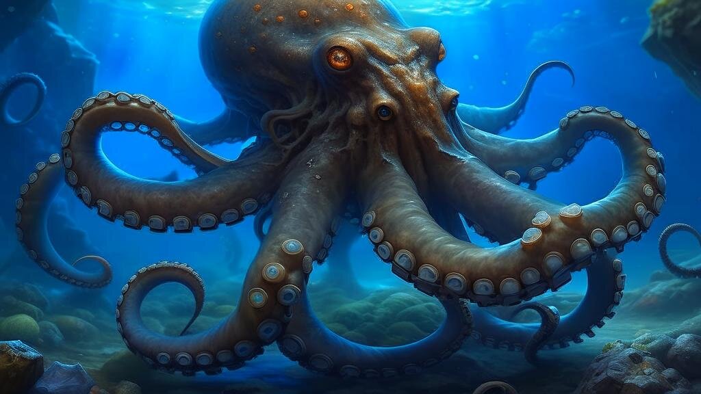 Спрут. Вы можете заказать гороскоп, личный расклад или подбор камня по электронной почте — allphecca@gmail.com — Услуга платная. Фото rudalle.ru