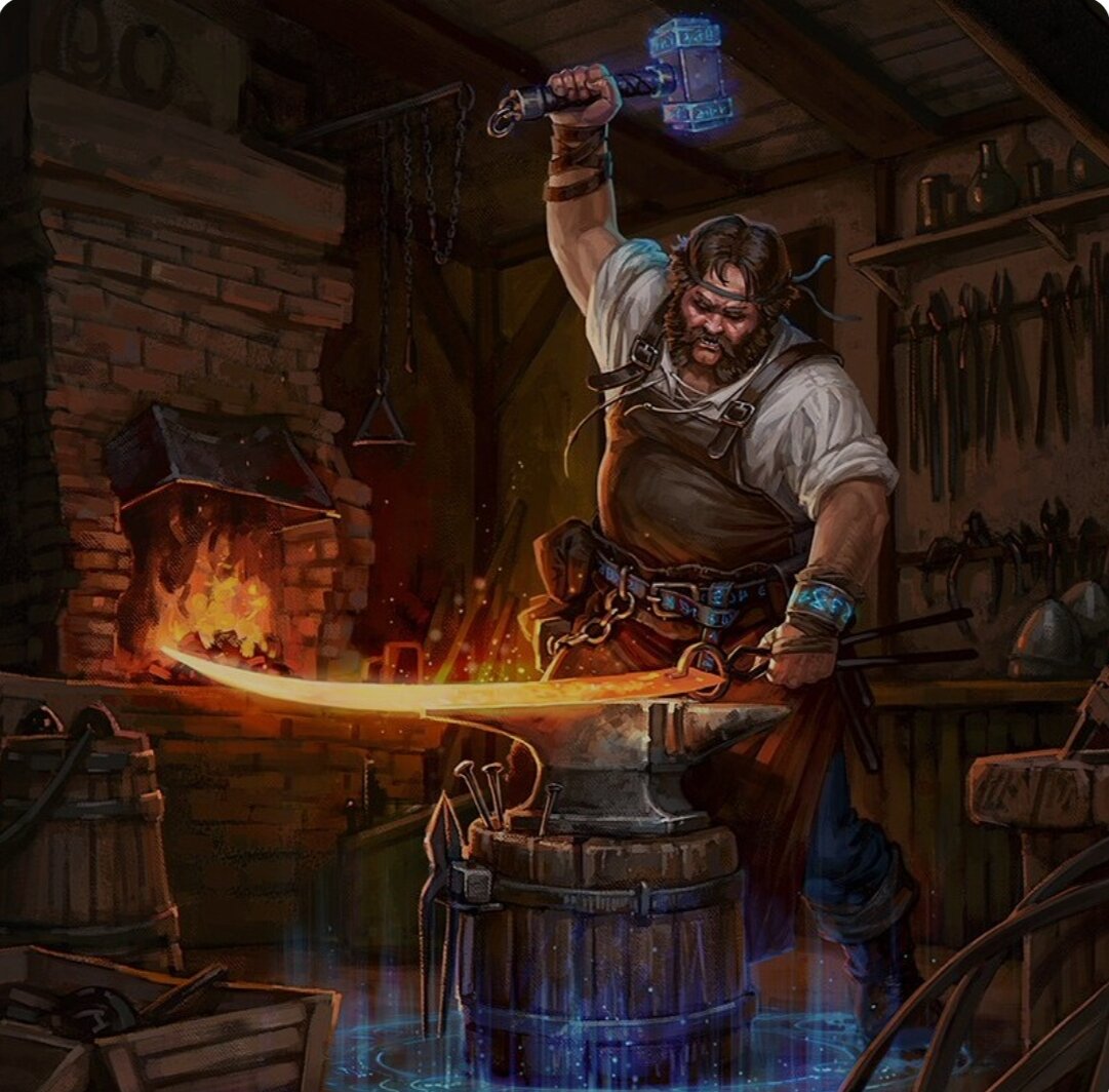 В детстве у меня то и дело отбирали молотки "представлял себя кузнецом оружейником" 