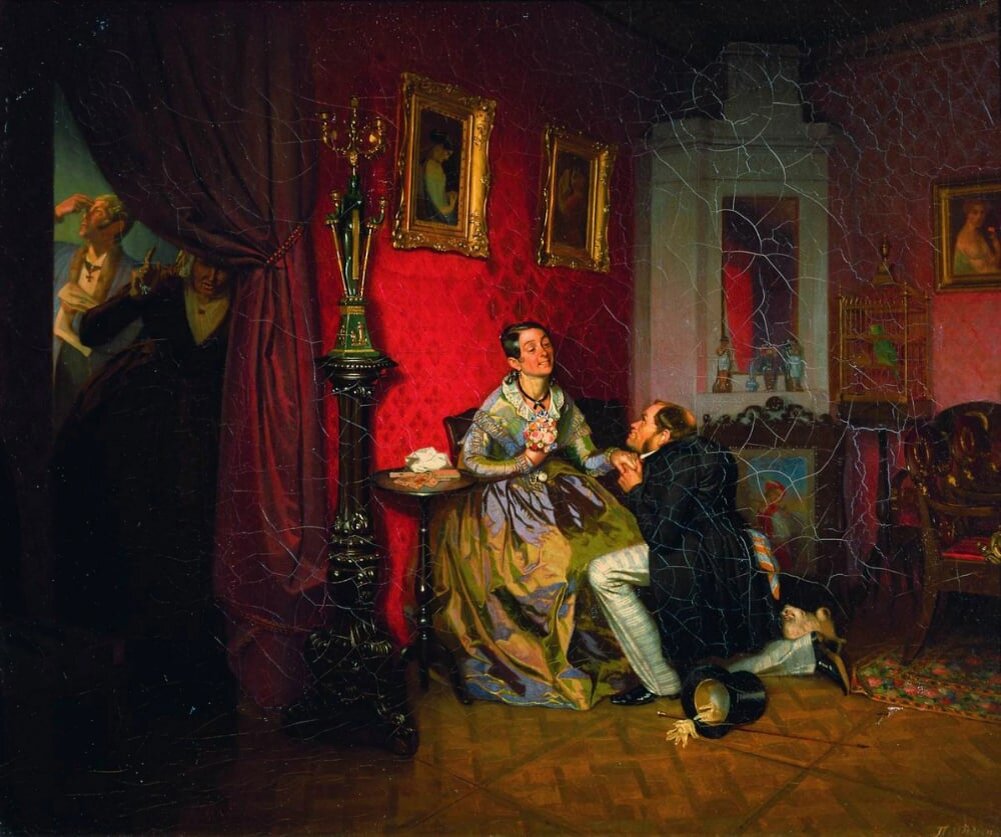 "Разборчивая невеста" Павел Федотов, 1847 год.