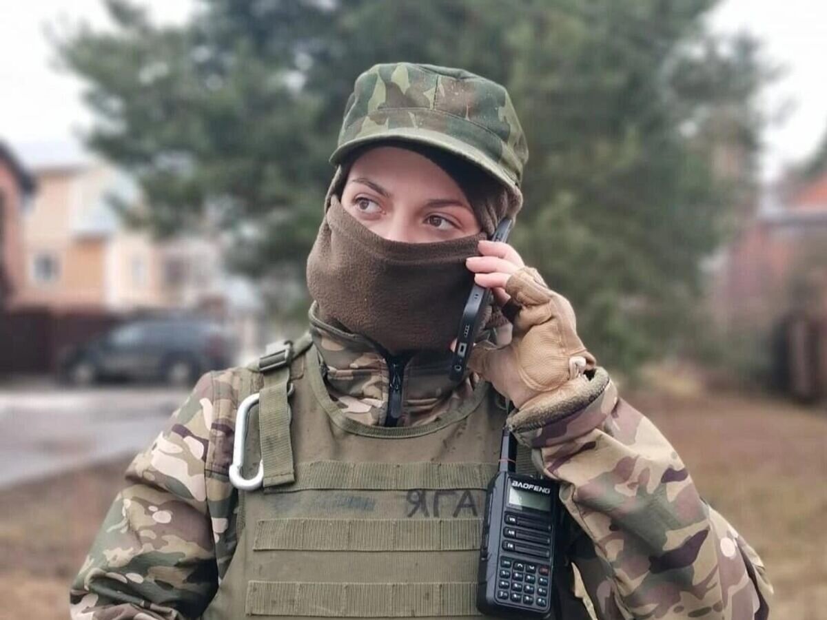 Александра выезжает на фронт регулярно© Фото : Яга Сво / ВКонтакте