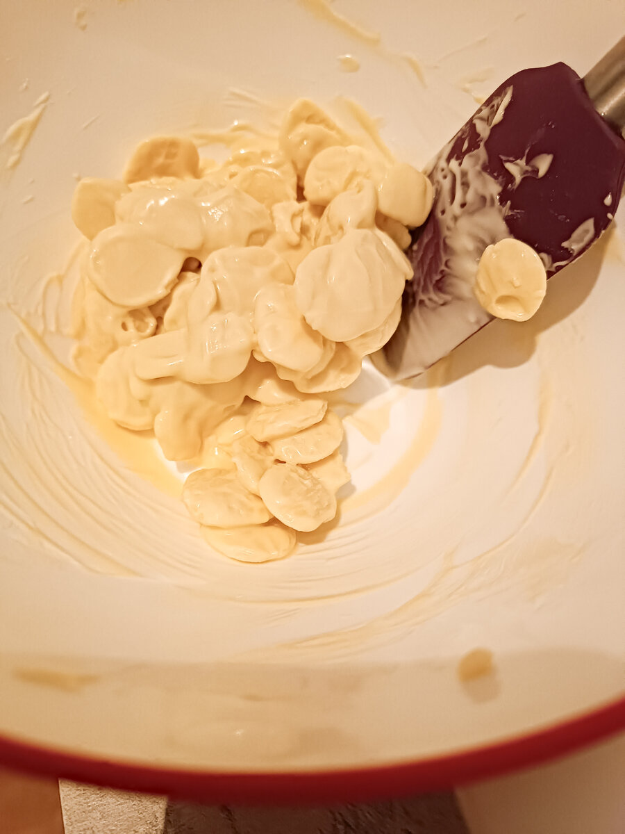 Импульсами растапливаем шоколад