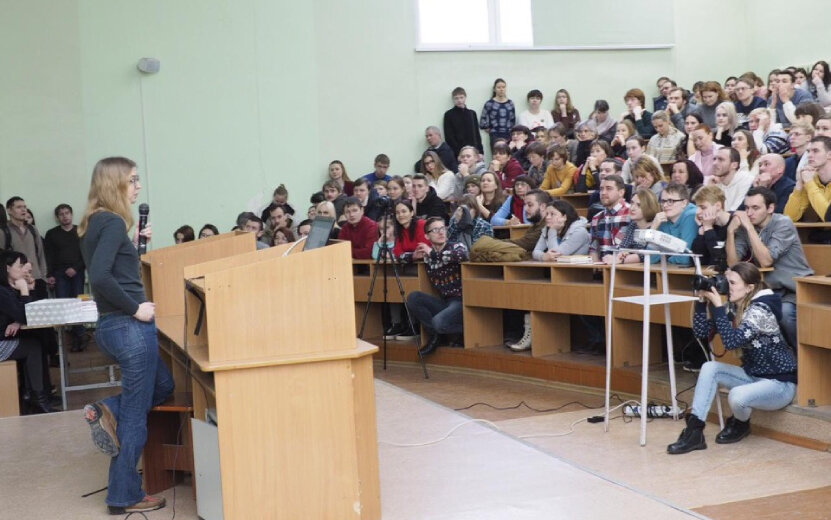  Самая первая лекция проекта "ПроСветильник" в Ижевске. Фото: предоставлено героями материала