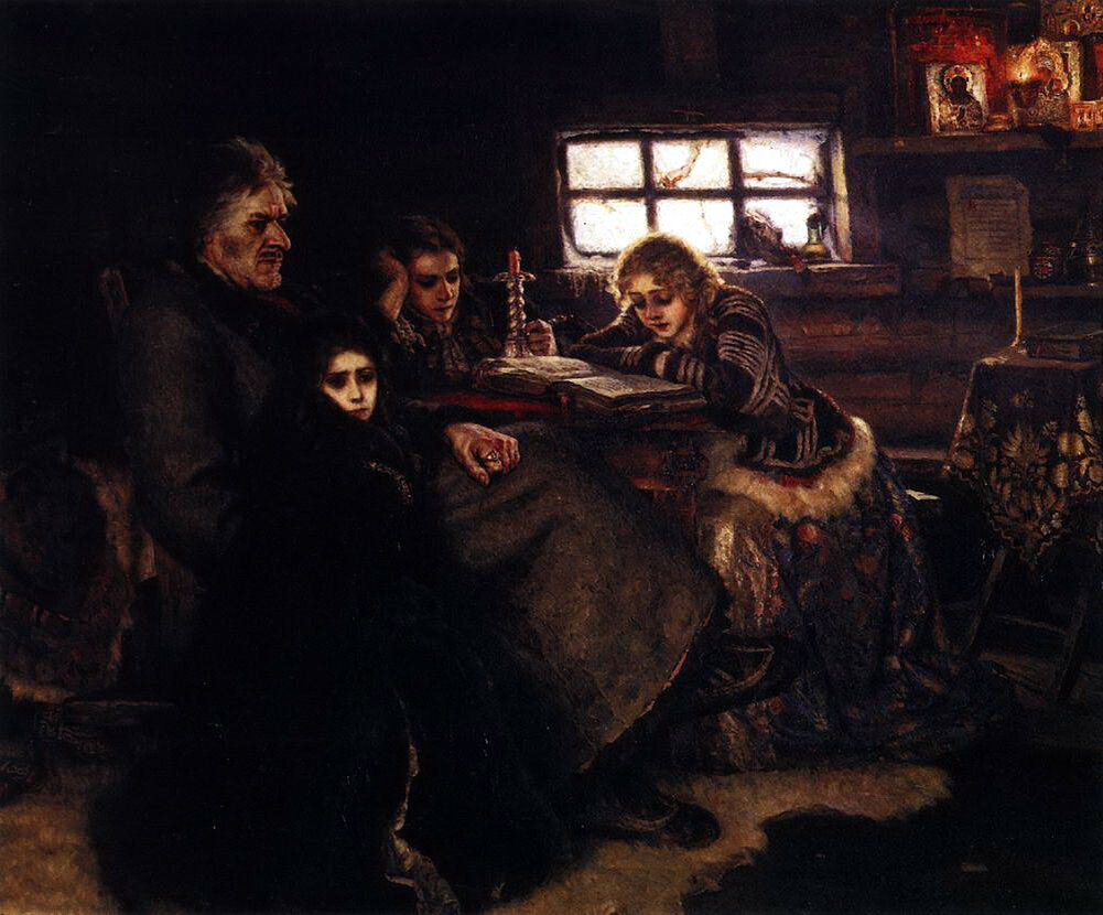 Картина: Василий Иванович Суриков. «Меншиков в Березове». 1883 год.