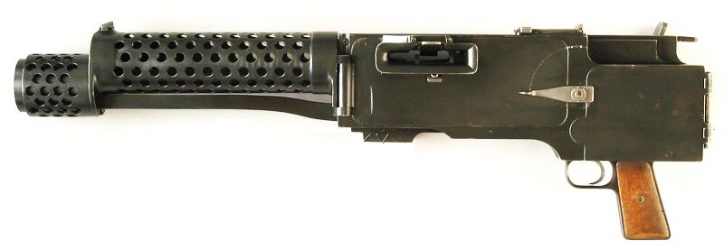 Пулемет Прага-I. Вид слева.