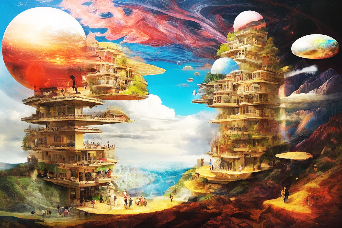 Множество слоев или планов существования 