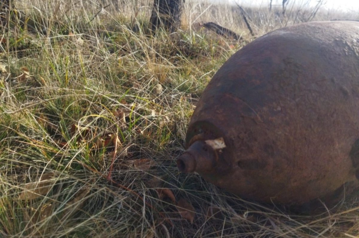    В Сакмарском районе в полях взорвали авиационную бомбу.