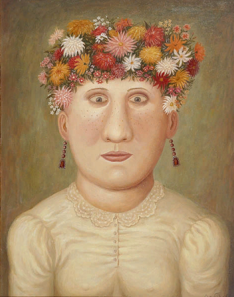 Любаров Владимир Семёнович. Девушка-клумба. 2005.
