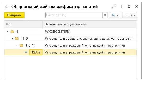 Код начальной группы занятий по окз. Общероссийский классификатор занятий ОКЗ. Код ОКЗ В 1с. ОКЗ В 1с 8.3 Бухгалтерия. Код ОКЗ В 1с 8.3 Бухгалтерия.