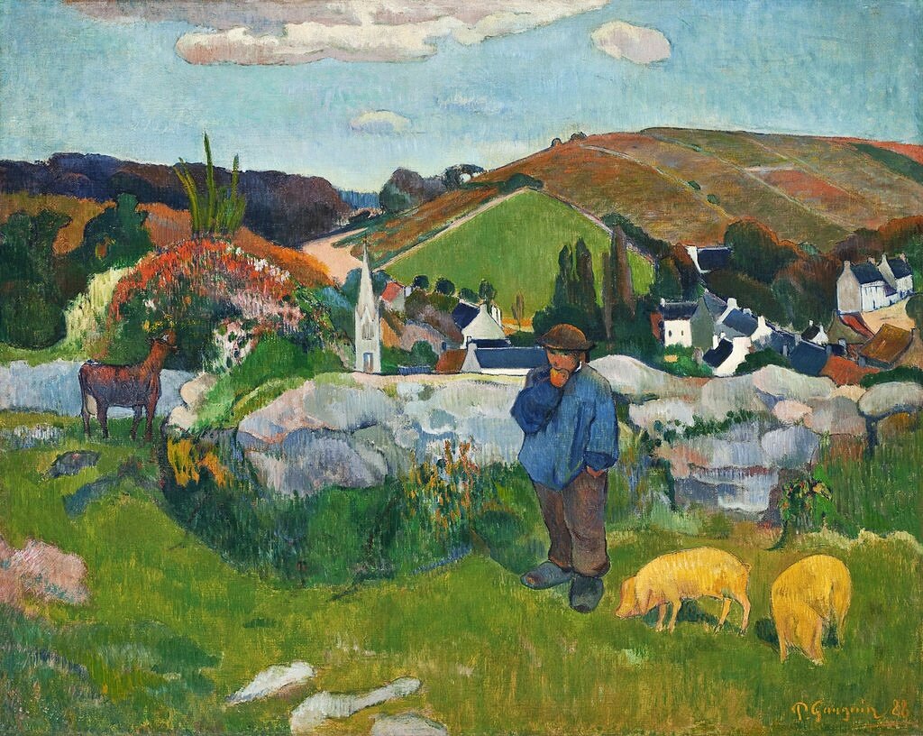 Поль Гоген «Свинопас», 1888 г.