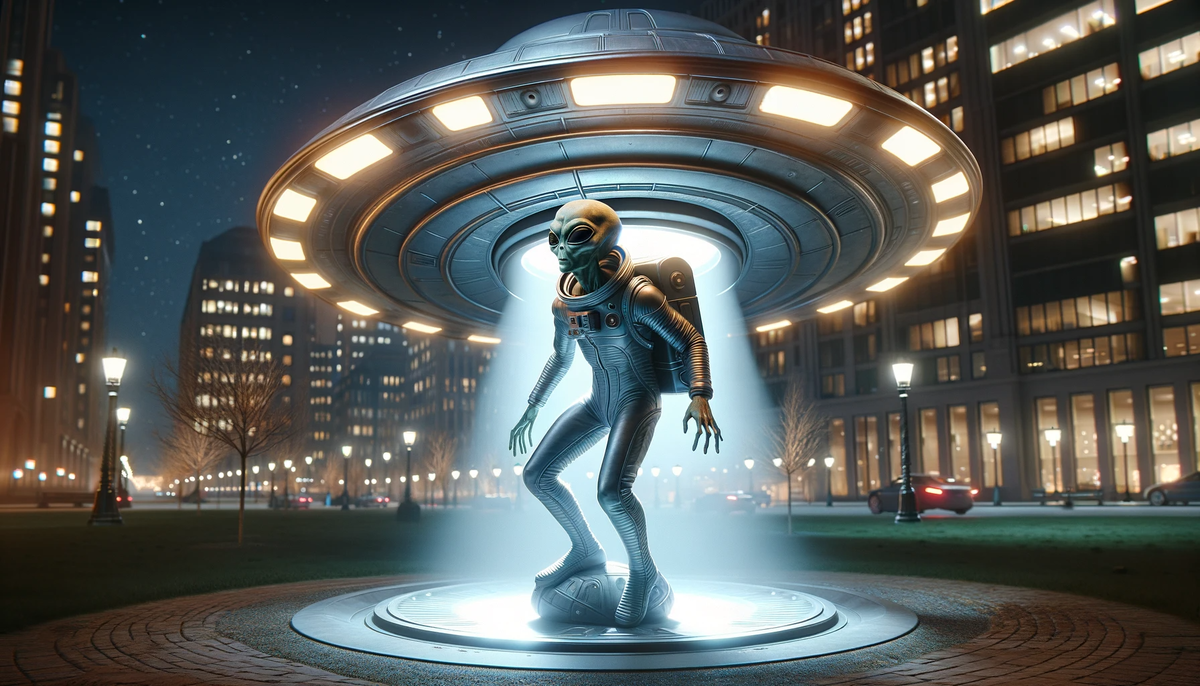 Архетип инопланетянина, закрепившийся в массовом сознании благодаря кинематографу.