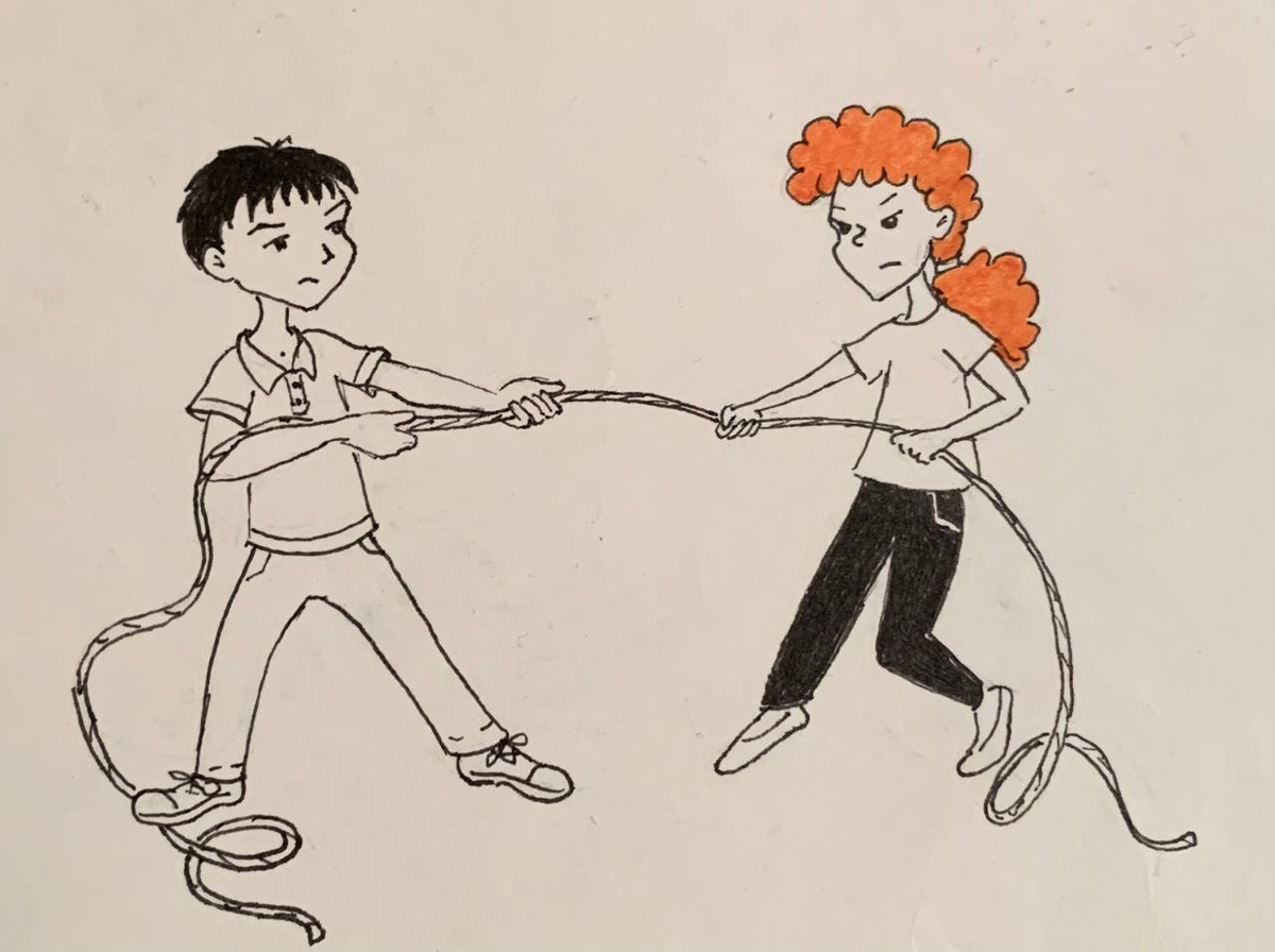 Иногда отношения с братьями и сестрами похожи на перетягивание каната