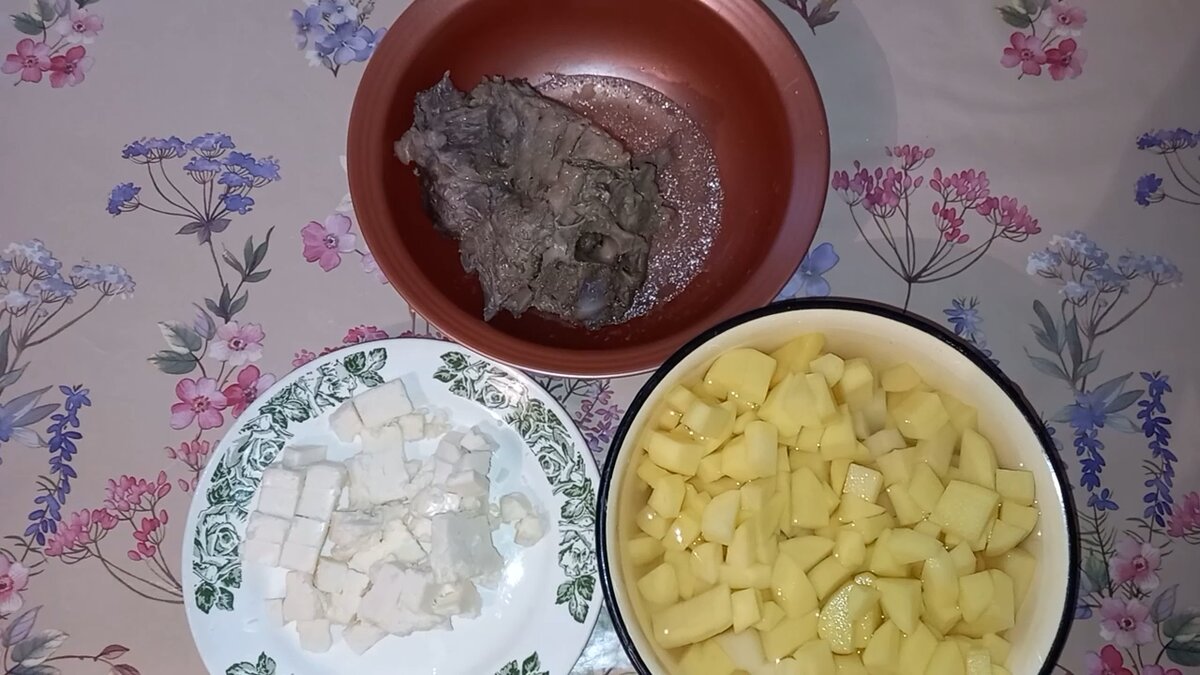 Сыр, картошка, мясо