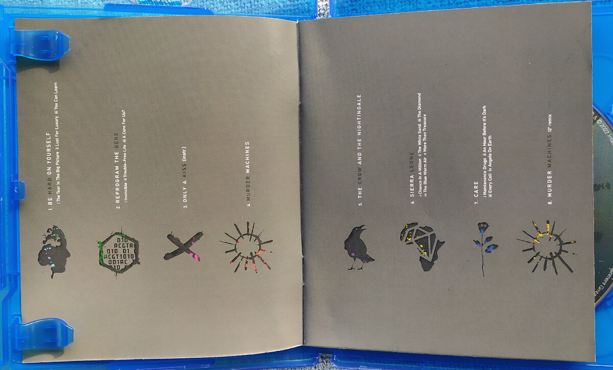 Marillion "An Hour Before It's Dark" Blu-ray - booklet tracklist