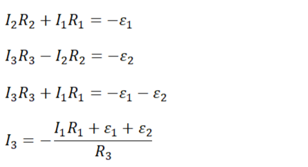 Сила тока I₃
