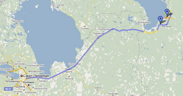 (примерная схема наших передвижений в первый перегон)