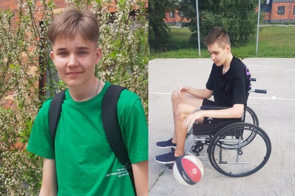    Врачи спасли юного спортсмена, он заново учится играть в баскетбол. Фото: Предоставлено родителями мальчика