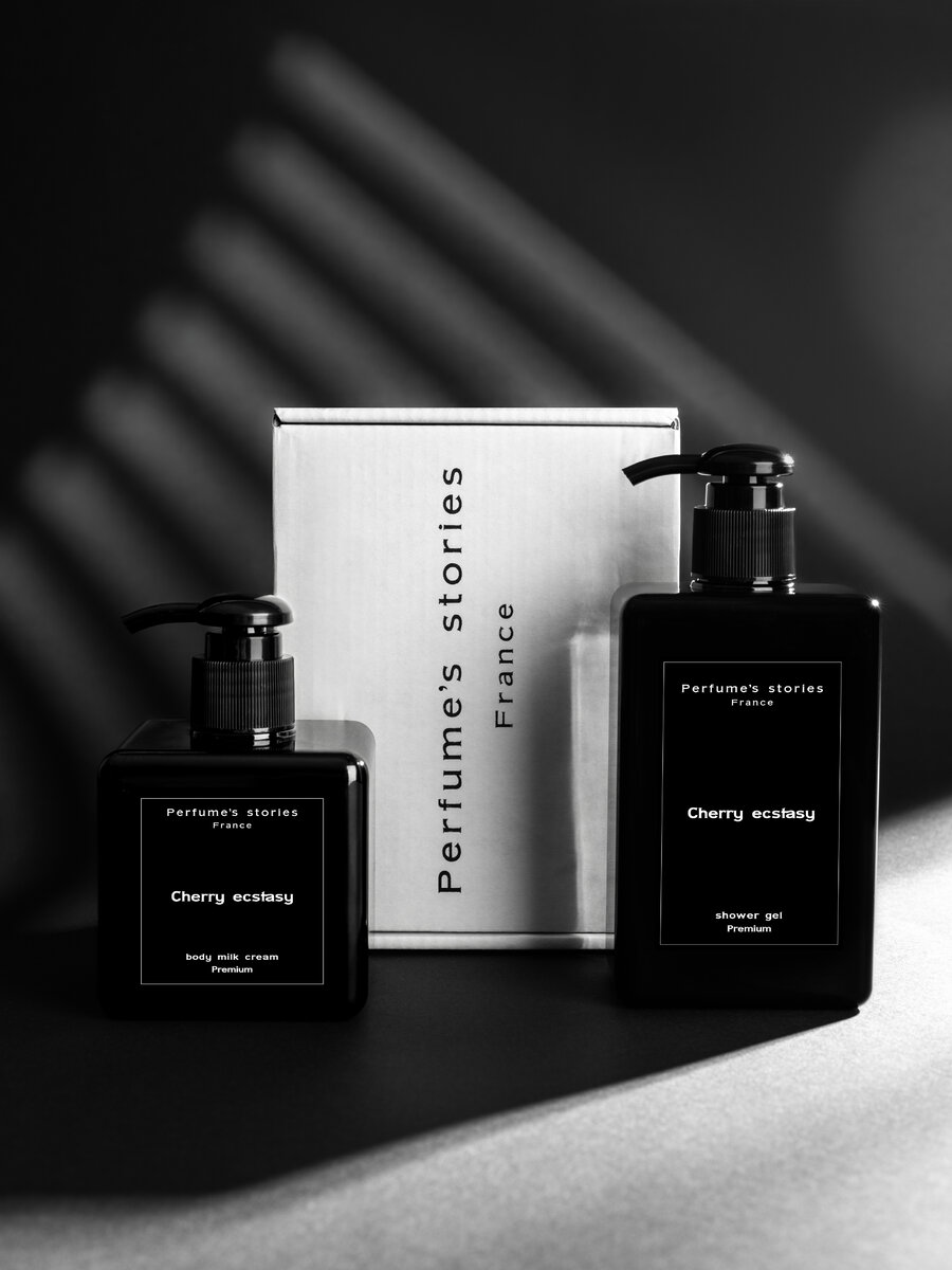 Линейка шикарных парфюмированных средств бренда Perfume's stories c ароматом Cherry ecstasy