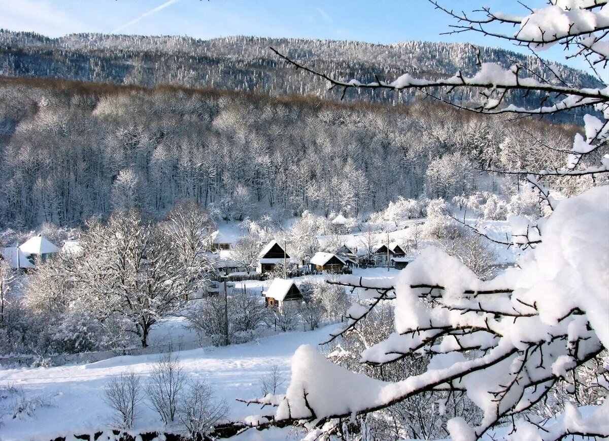 Зима краснодарский край фото