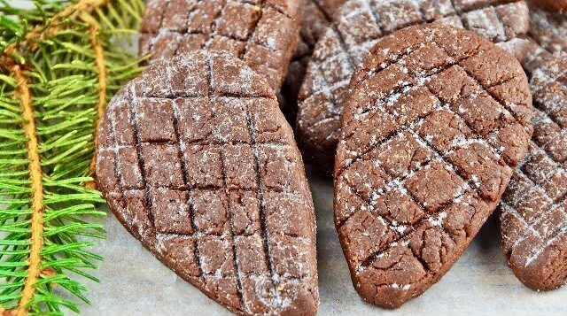 Новогоднее шоколадное печенье 🍪