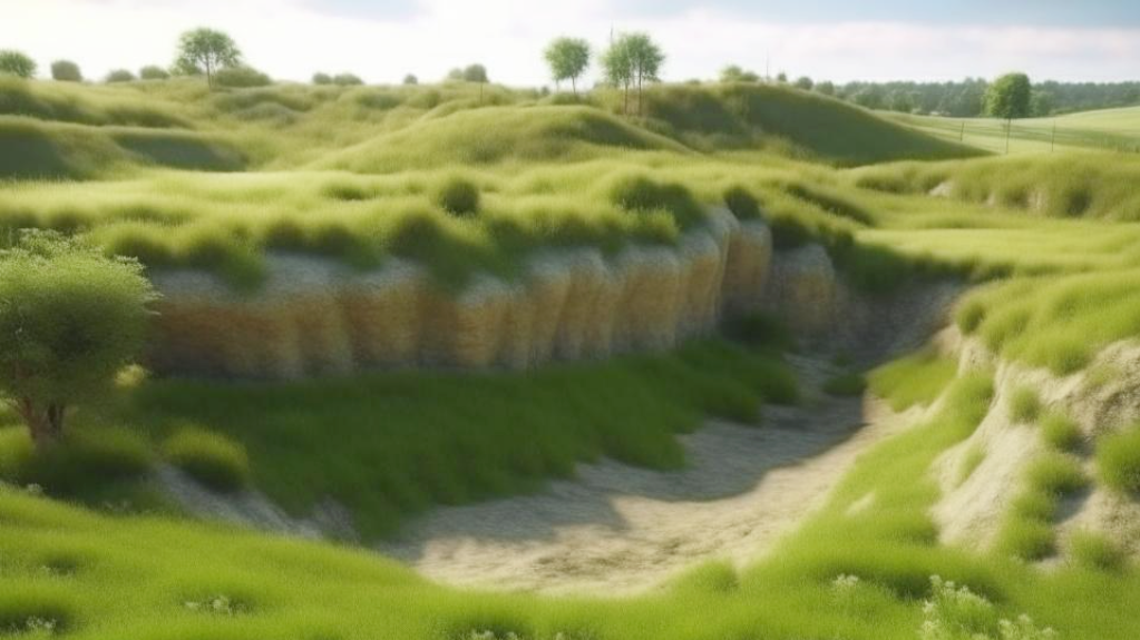 Вдалеке виднелись курганы.