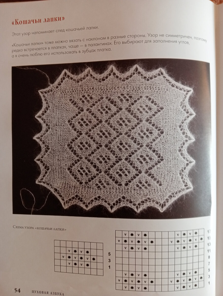 Схема оренбургского платка