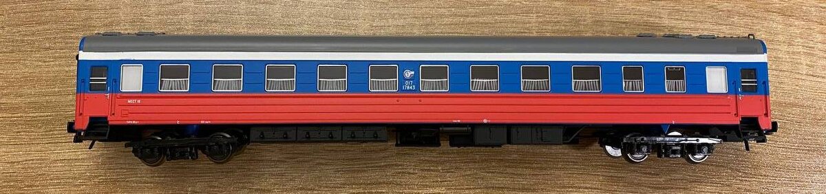Модель вагона в масштабе 1:87 от Евротрейн