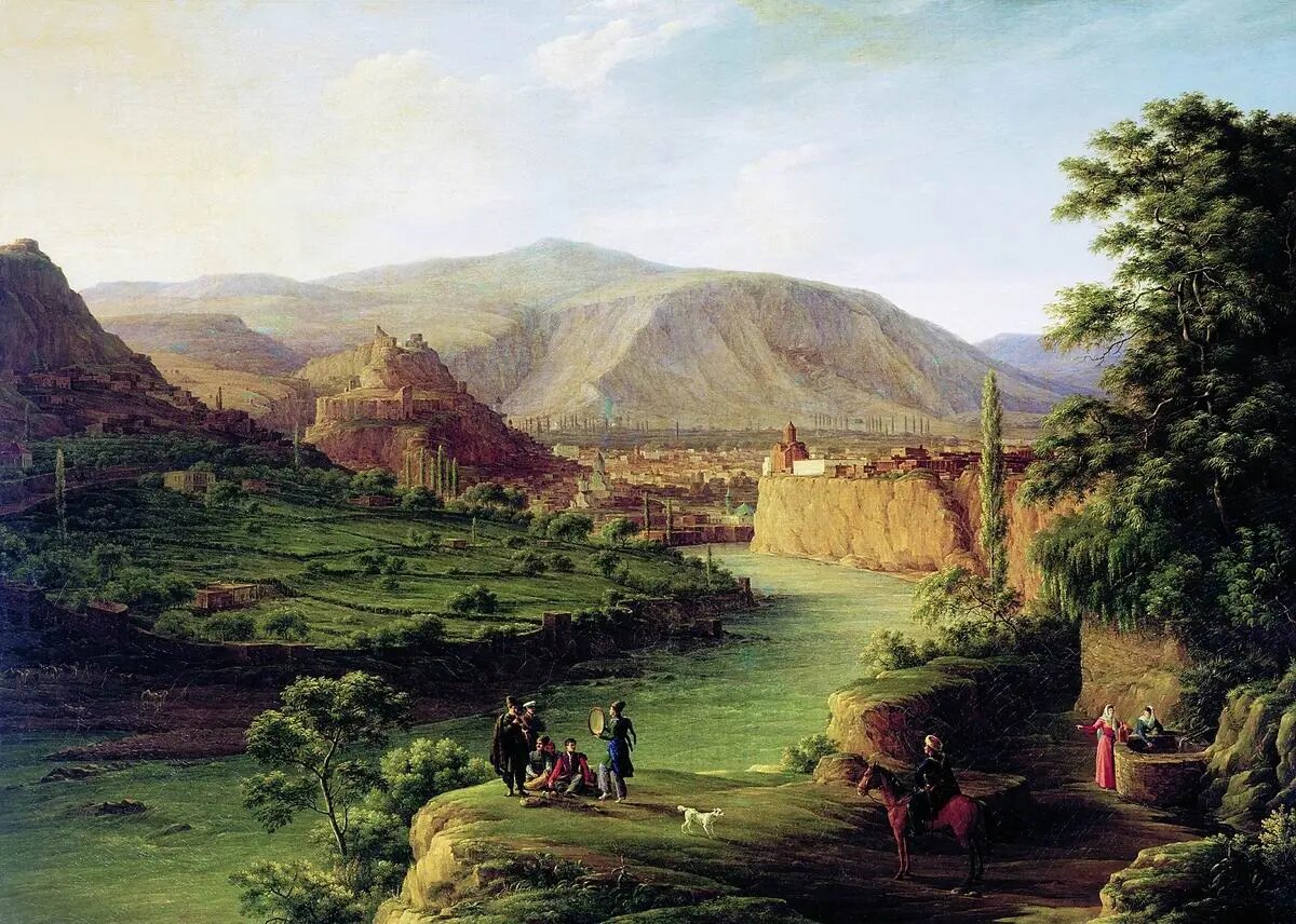 Вид Тифлиса, 1832 (худож. Никанор Григорьевич Чернецов)
