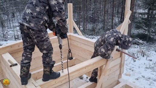 ✅ КАК СУПЕР БЫСТРО ПОСТРОИТЬ БАНЮ СВОИМИ РУКАМИ | СТРОИТЕЛЬСТВО БАНИ