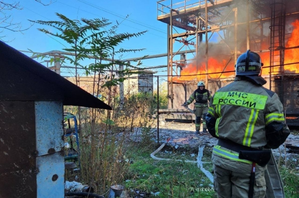    В Краснодаре произошел пожар в градирном корпусе