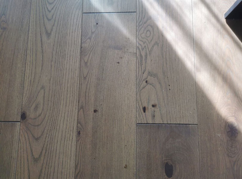 пример ожога на паркете